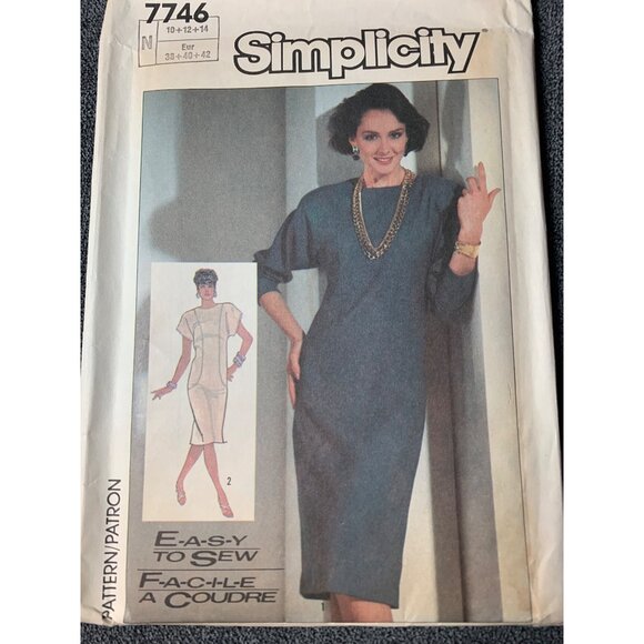 Simplicity Misses Dress Sewing Pattern sz 10 - 14 7746 - uncut - Picture 10 of 10